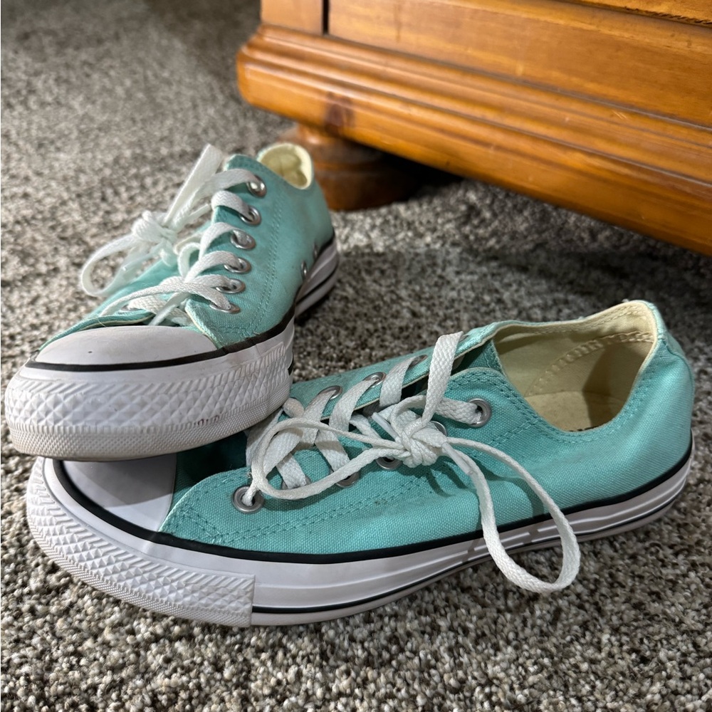 Teal Converse Sneakers
